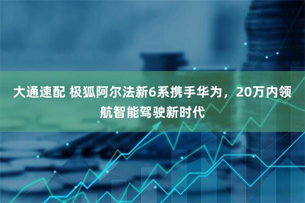 大通速配 极狐阿尔法新6系携手华为，20万内领航智能驾驶新时代